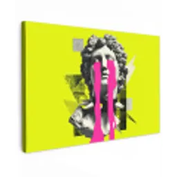 Buste - Verf - Geel canvas 2cm klein -z3d