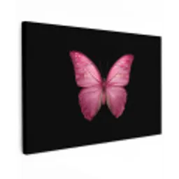 Vlinder - roze - Elegant canvas 2cm klein -z3d