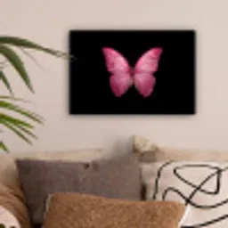 Vlinder - roze - Elegant canvas 2cm klein -sfeer1
