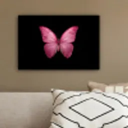 Vlinder - roze - Elegant canvas 2cm klein -sfeer3