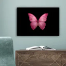 Vlinder - roze - Elegant canvas 2cm klein -sfeer4