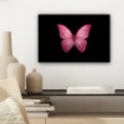 Vlinder - roze - Elegant canvas 2cm klein -sfeer6