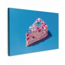 Taart - Edelstenen - Glitters - Roze canvas 2cm klein -z3d