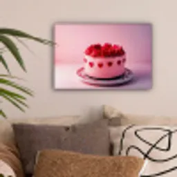Taart - Hart - Roze canvas 2cm klein -sfeer1
