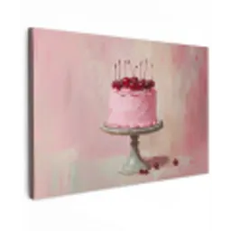 Taart - Pink - Cherry canvas 2cm klein -z3d