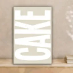 Cake - Woord - Japandi - Wit canvas 2cm klein -sfeer1