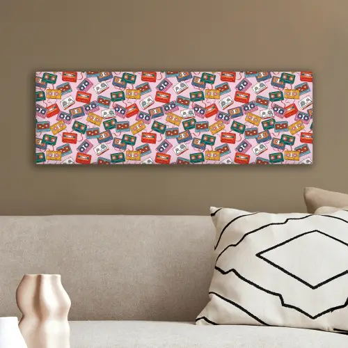 Cassette - Patroon - Roze canvas 2cm klein 828 -sfeer3