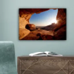 Grot - Woestijn - Zon - Landschap canvas 2cm klein -sfeer4