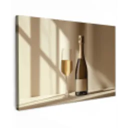 Champagne - Beige - Schaduw - Bubbels canvas 2cm klein -z3d
