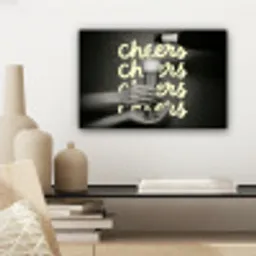 Cheers - Wijn - Zwart - Wit canvas 2cm klein -sfeer6