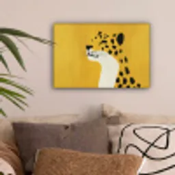 Cheetah - Illustratie - Geel canvas 2cm klein -sfeer1