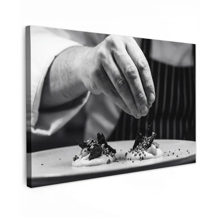 Chef - Garnering - Gerecht canvas 2cm klein -z3d