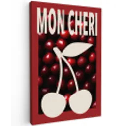 Kersen - Illustratie - Rood canvas 2cm klein -z3d