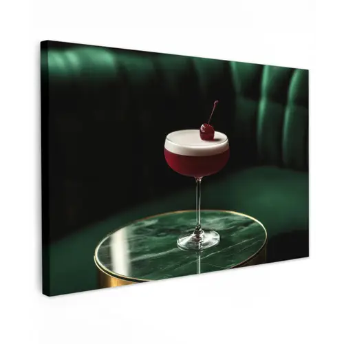 Kers - Cocktail - Rood - Marmer canvas 2cm klein -z3d