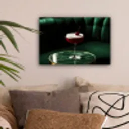 Kers - Cocktail - Rood - Marmer canvas 2cm klein -sfeer1