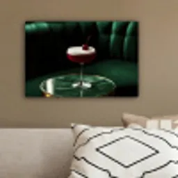 Kers - Cocktail - Rood - Marmer canvas 2cm klein -sfeer3