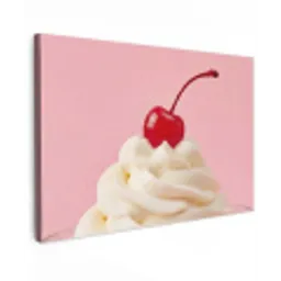 Kers - Slagroom - Roze canvas 2cm klein -z3d