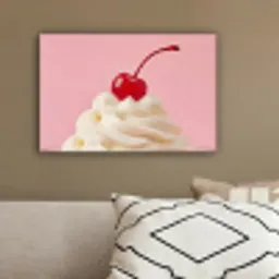 Kers - Slagroom - Roze canvas 2cm klein -sfeer3