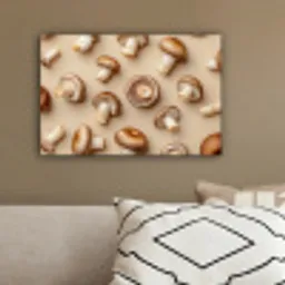 Kastanje Champignons - Beige canvas 2cm klein -sfeer3