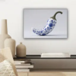 Chilipeper - Keramiek - Blauw canvas 2cm klein -sfeer6
