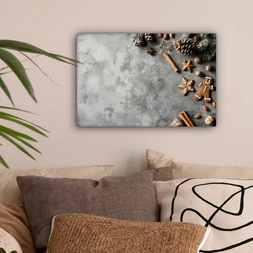 Kerst - Bakken - Grijs - Landelijk canvas 2cm klein -sfeer1