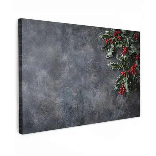 Christmas - Takken - Winter - Rood canvas 2cm klein -z3d
