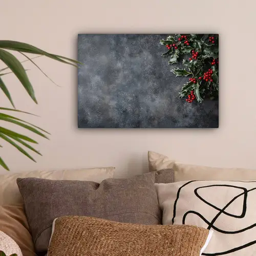 Christmas - Takken - Winter - Rood canvas 2cm klein -sfeer1