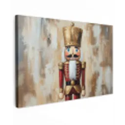 Kerst - Poppetje - Abstract canvas 2cm klein -z3d