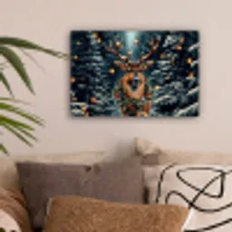 Kerst - Magie - Bos - Kleurrijk canvas 2cm klein -sfeer1