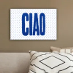 Ciao - Stippen - Roze - Wit canvas 2cm klein -sfeer3