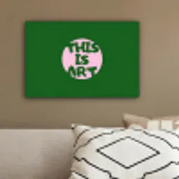 Cirkel - Roze - Tekst - Art canvas 2cm klein -sfeer3