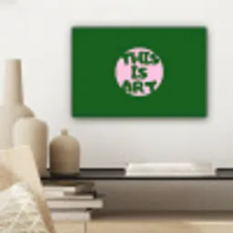 Cirkel - Roze - Tekst - Art canvas 2cm klein -sfeer6