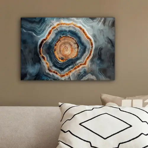 Cirkel - Ringen - Steen - Tinten canvas 2cm klein -sfeer3