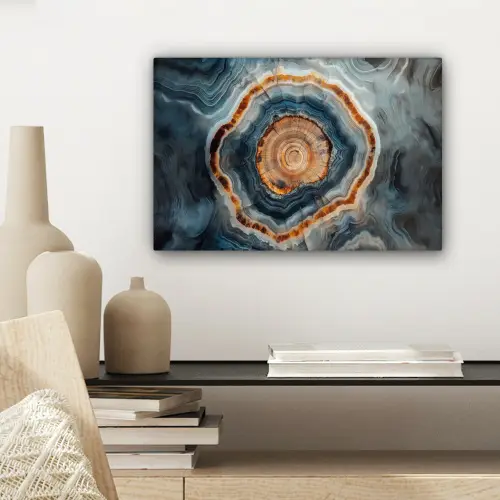 Cirkel - Ringen - Steen - Tinten canvas 2cm klein -sfeer6