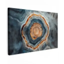 Cirkel - Ringen - Steen - Tinten canvas 2cm klein -z3d