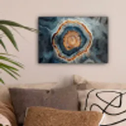 Cirkel - Ringen - Steen - Tinten canvas 2cm klein -sfeer1