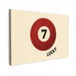 Cirkel - Zeven - Lucky - Rood canvas 2cm klein -z3d
