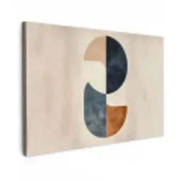 Cirkels - Abstract - Kleurrijk canvas 2cm klein -z3d