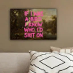 Klassiek - Humor - Roze canvas 2cm klein -sfeer3