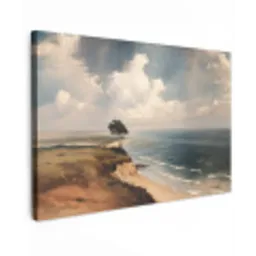 Klif - Zee - Boom canvas 2cm klein -z3d