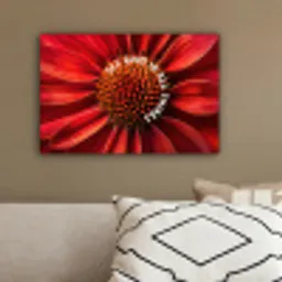 Close up - Bloem - Quote - Rood canvas 2cm klein -sfeer3