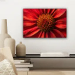Close up - Bloem- Rood canvas 2cm klein -sfeer6
