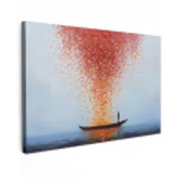 Wolk - Confetti - Boot - Wateroppervlakte canvas 2cm klein -z3d