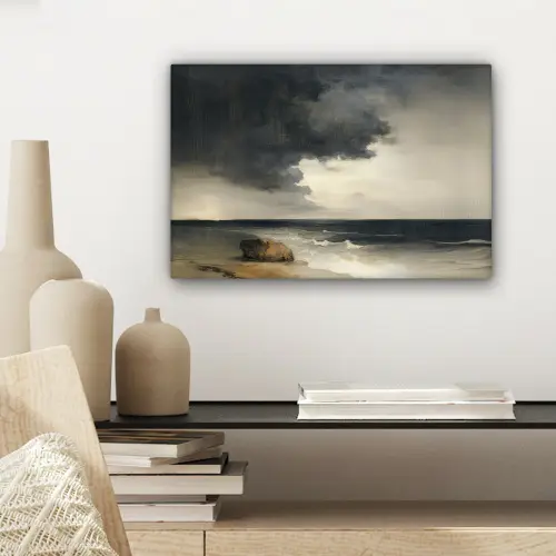 Kust - Golven - Rots - Storm canvas 2cm klein -sfeer6