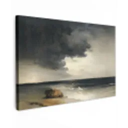 Kust - Golven - Rots - Storm canvas 2cm klein -z3d