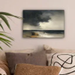 Kust - Golven - Rots - Storm canvas 2cm klein -sfeer1