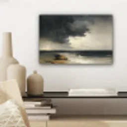 Kust - Golven - Rots - Storm canvas 2cm klein -sfeer6