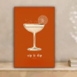 Cocktail - Oranje - Zomer - Quote canvas 2cm klein -sfeer1
