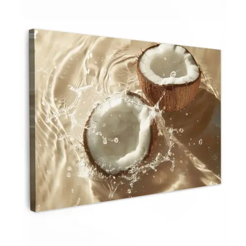 Kokosnoot - Water - Beige - Spetters canvas 2cm klein -z3d