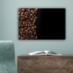 Koffiebonen - Zwart - Eenvoudig canvas 2cm klein -sfeer4